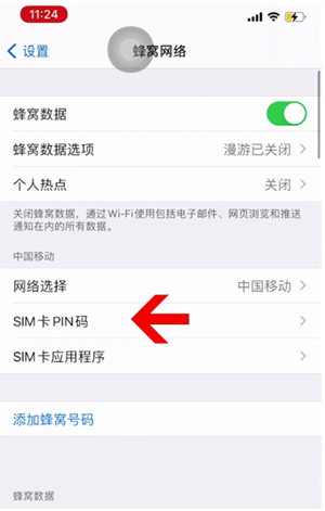 巴林右苹果14维修网分享如何给iPhone14的SIM卡设置密码 