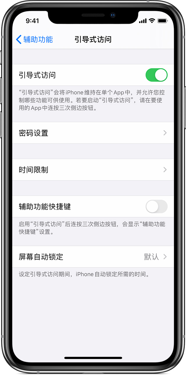 巴林右苹果手机维修分享如何在 iPhone 上退出引导式访问 