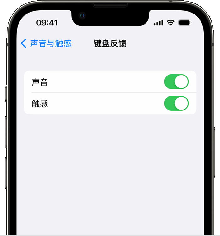巴林右苹果14维修分享iPhone 14 系列机型如何开启键盘声音或触感反馈 