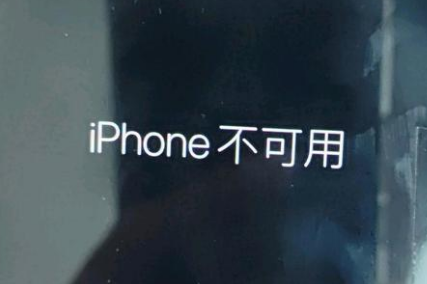 巴林右苹果服务网点分享锁屏界面显示“iPhone 不可用”如何解决 