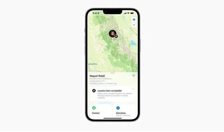 巴林右苹果14维修分享iPhone14系列中 FindMy功能通过卫星分享位置方法教程 